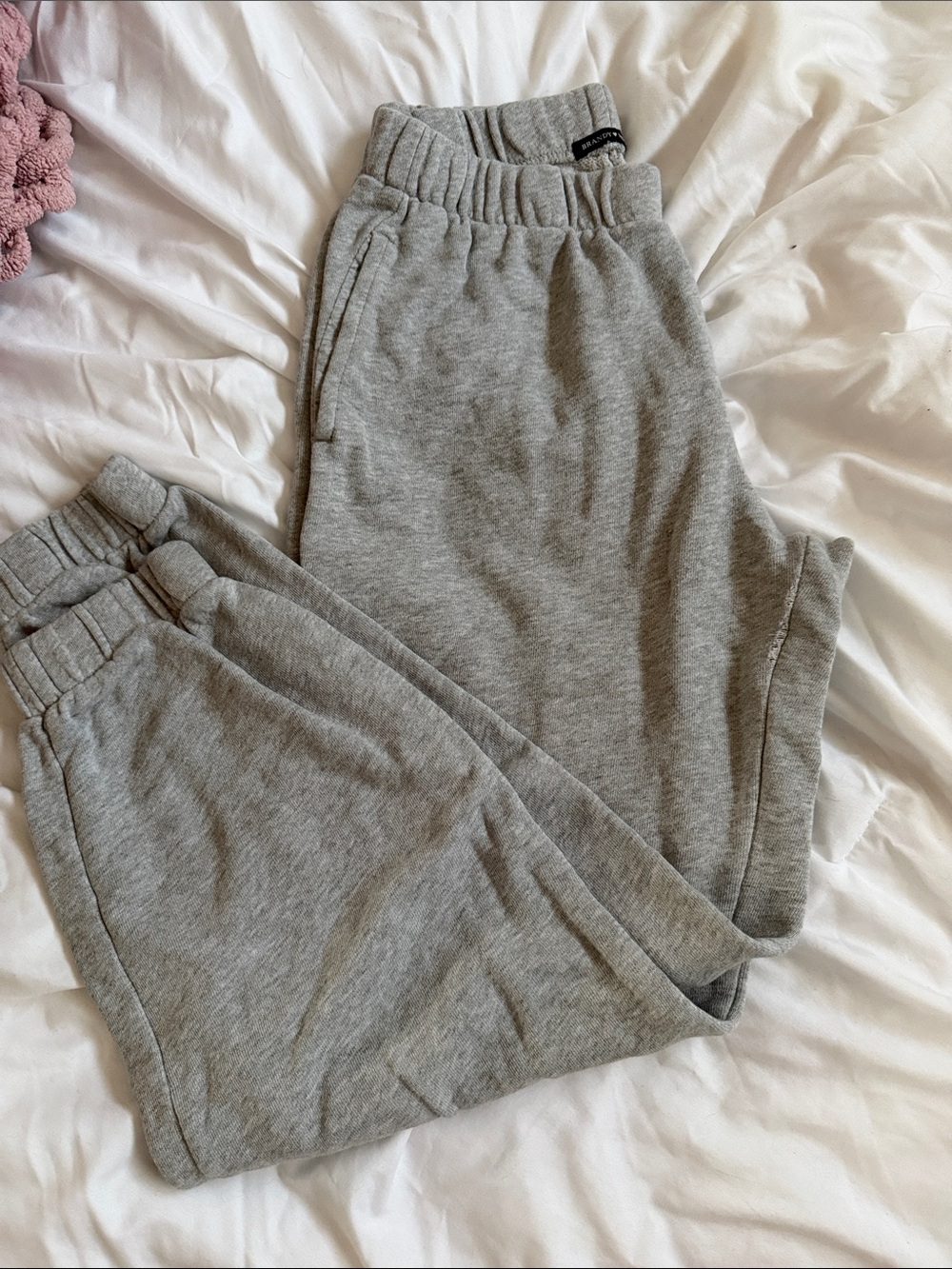 Brandy Melville Classic Heather Gray Jogger Sweatpants